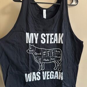 Funny meat lover tank top carnivore tank tops gym workout muscle tee